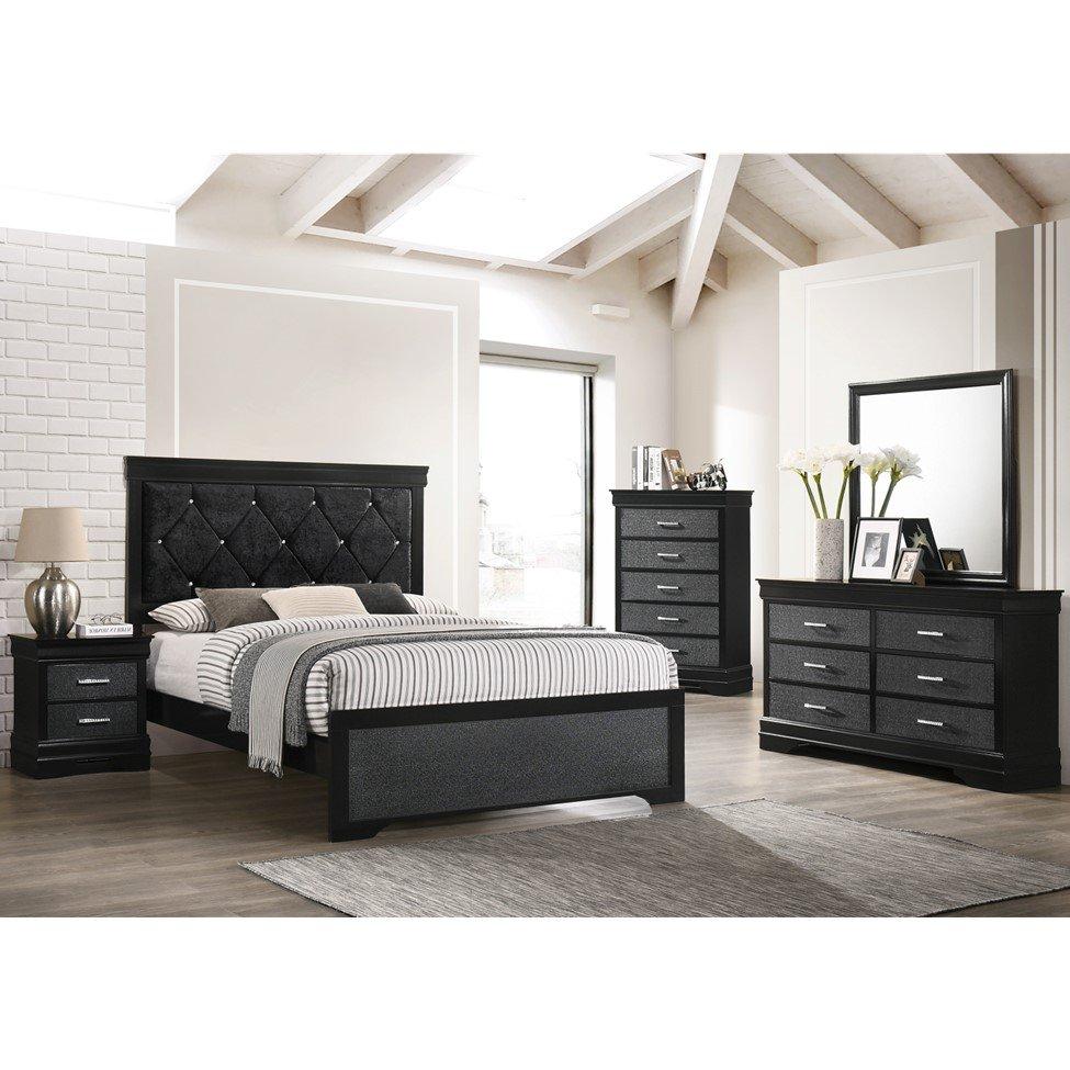 7 Piece Amalia Black Queen Bedroom Set?$large$